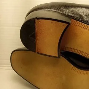 Vintage Mens 1950s Black Pigskin Loafers with Heel by Morgan Quinn Size 9 D Usa Morgan Quinn | Shoes | Vintage Mens 95s Black Pigskin  main image 3